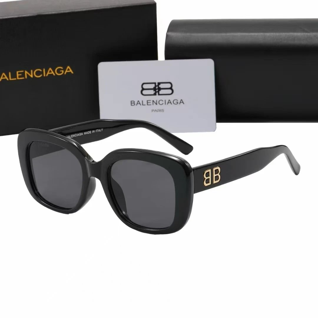 Balenciaga Eyewear Rectangular Logo Sunglasses — 18