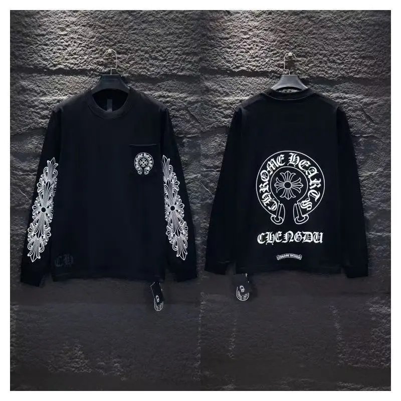 Chrome Hearts Cross Logo Washed Black Hoodie - 12