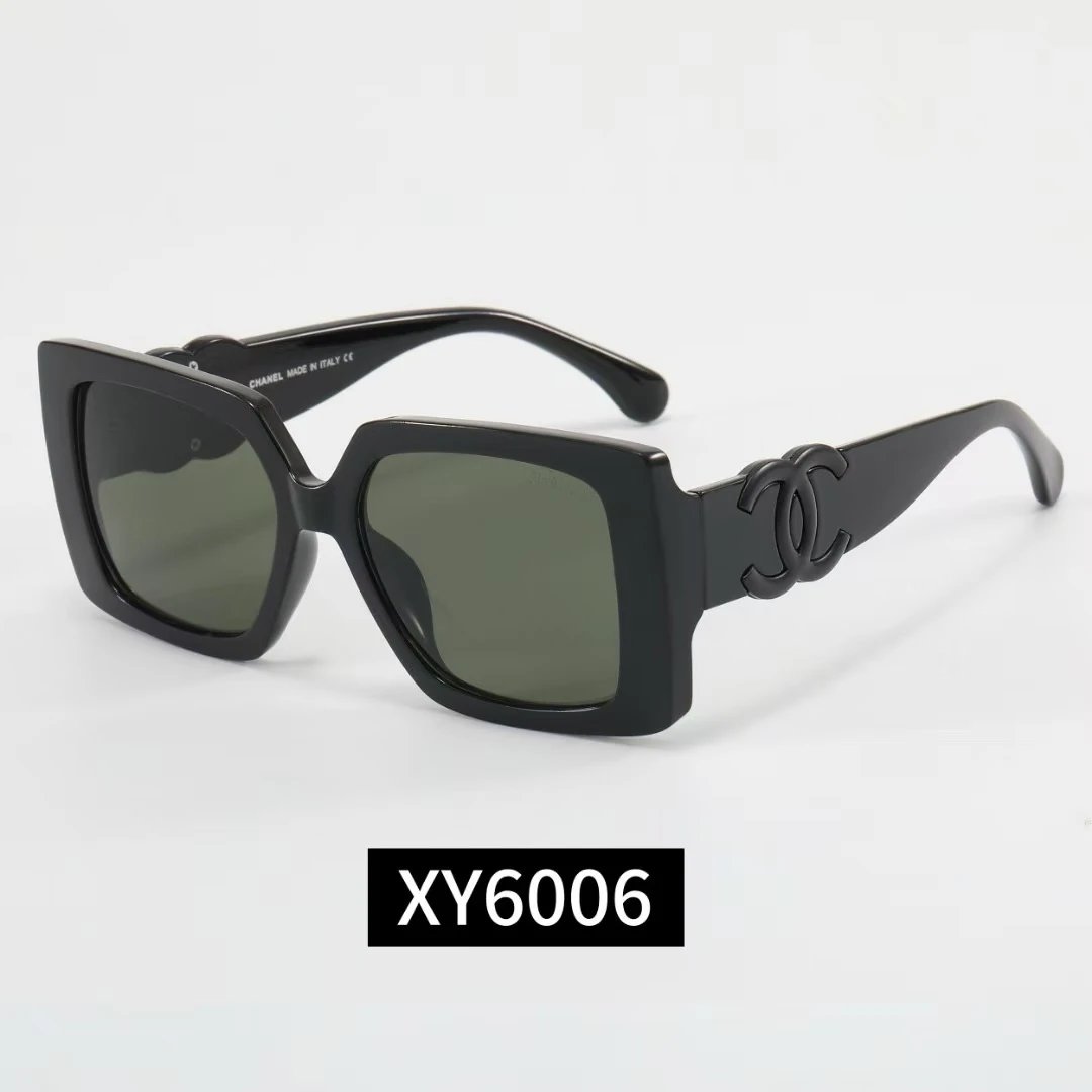 Chanel Eyewear Square-frame chain-detail sunglasses — 34