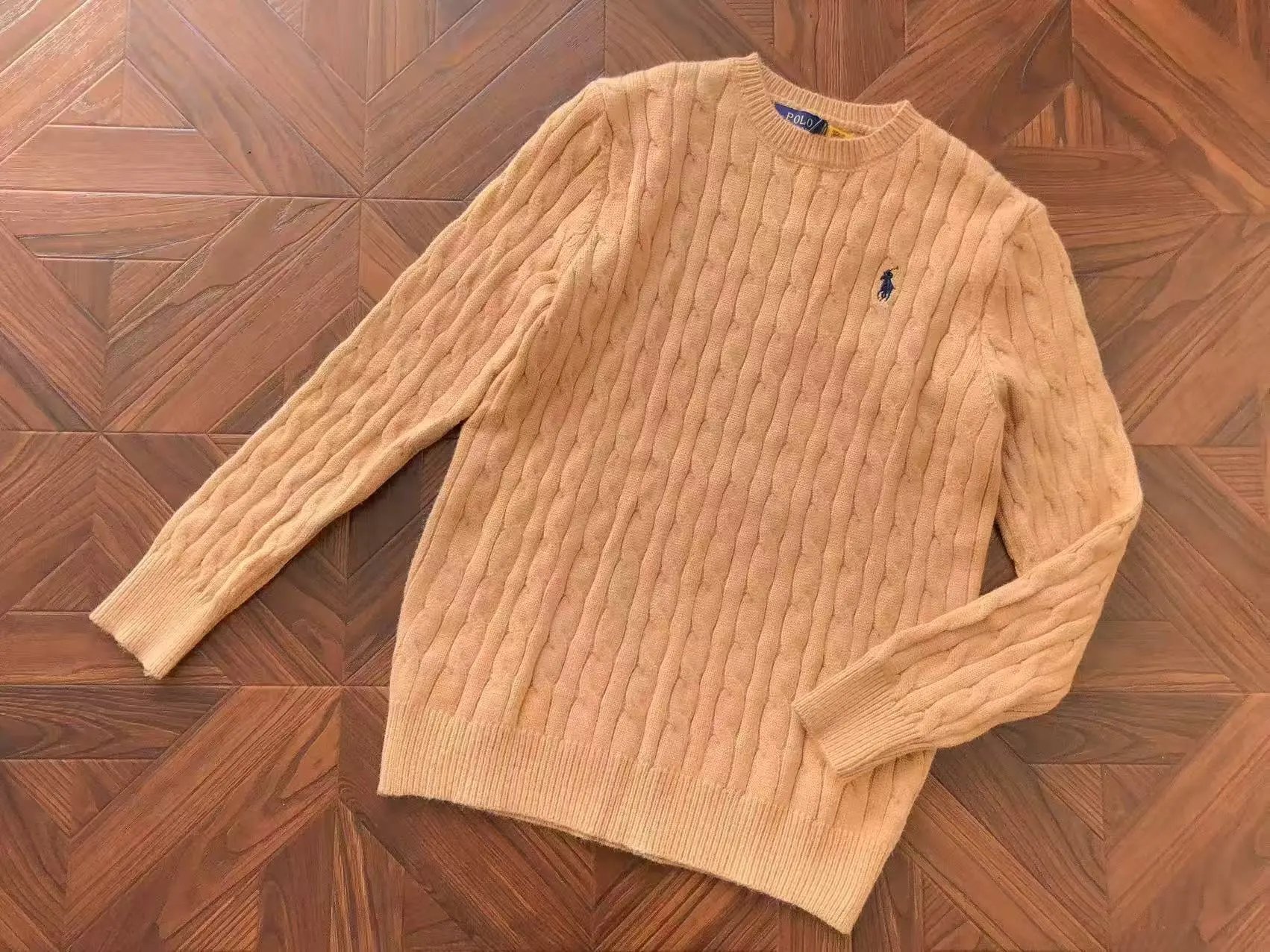 Ralph Lauren Cable Knit Half-Zip Sweater Navy - 13
