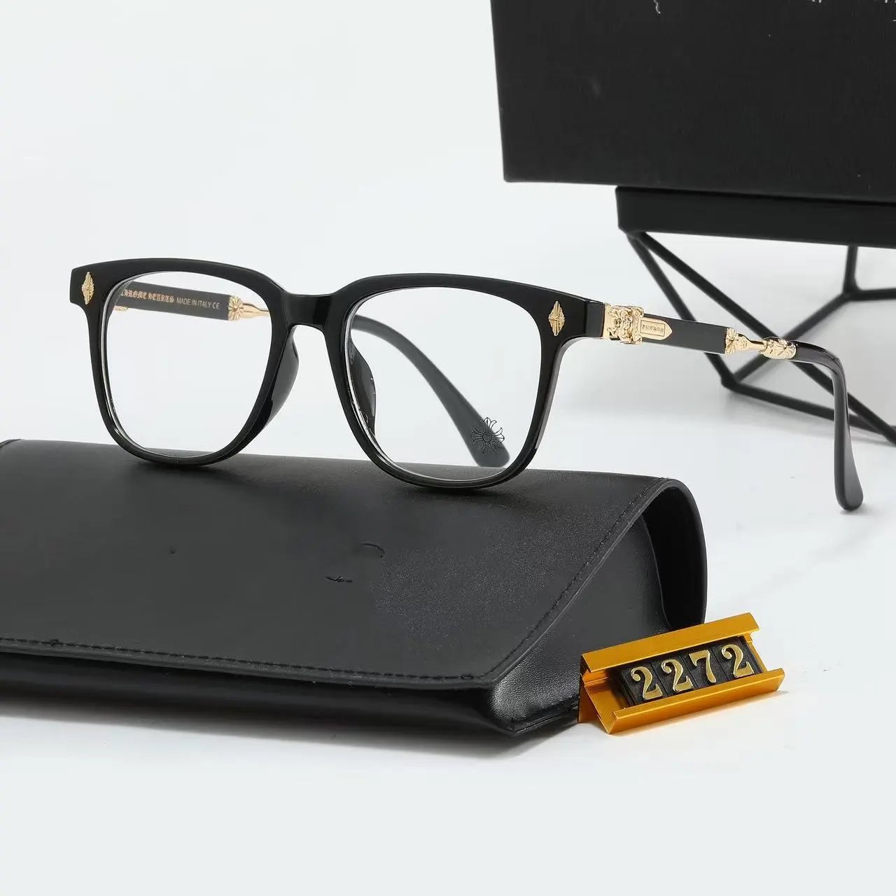 Unbranded Eyewear Square frames with floral cross temple embellishments — 8