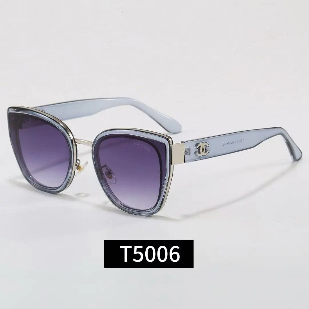Chanel Eyewear Square-frame chain-detail sunglasses — 24