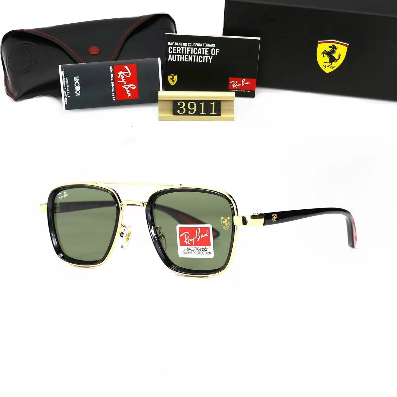 Tom Ford Eyewear Square-frame sunglasses with T-logo temples — 29