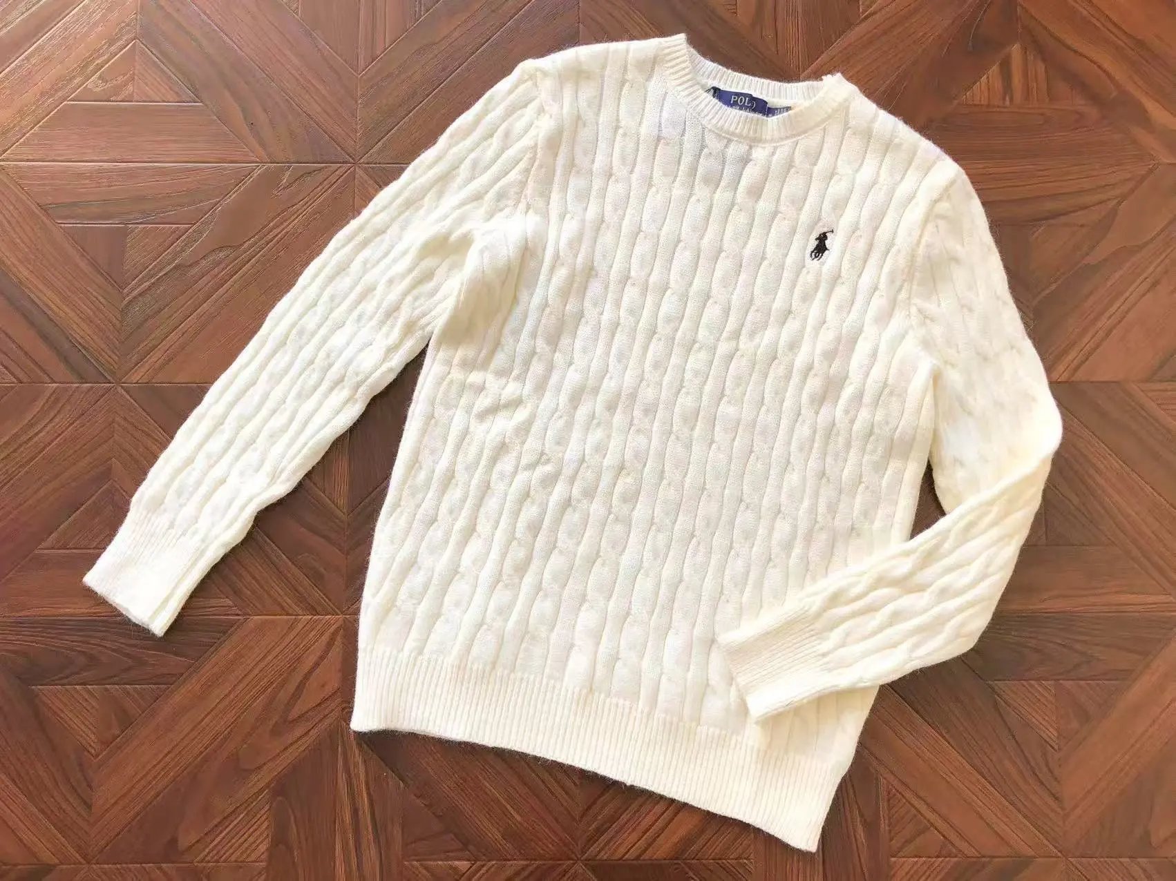 Ralph Lauren Cable Knit Half-Zip Sweater Navy - 14