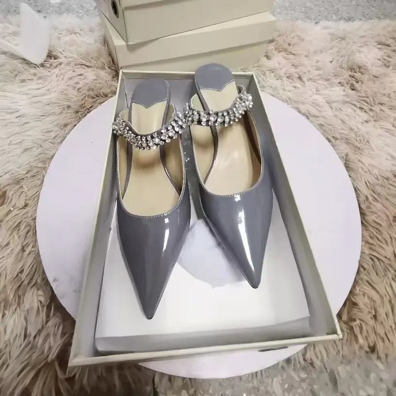 Unbranded Sandals Studded multi-strap open-toe slide — 26 Stiletto heel
