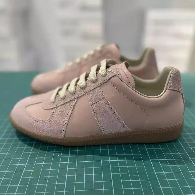 Unbranded Sneakers Low-top suede-panel gum sole — 16