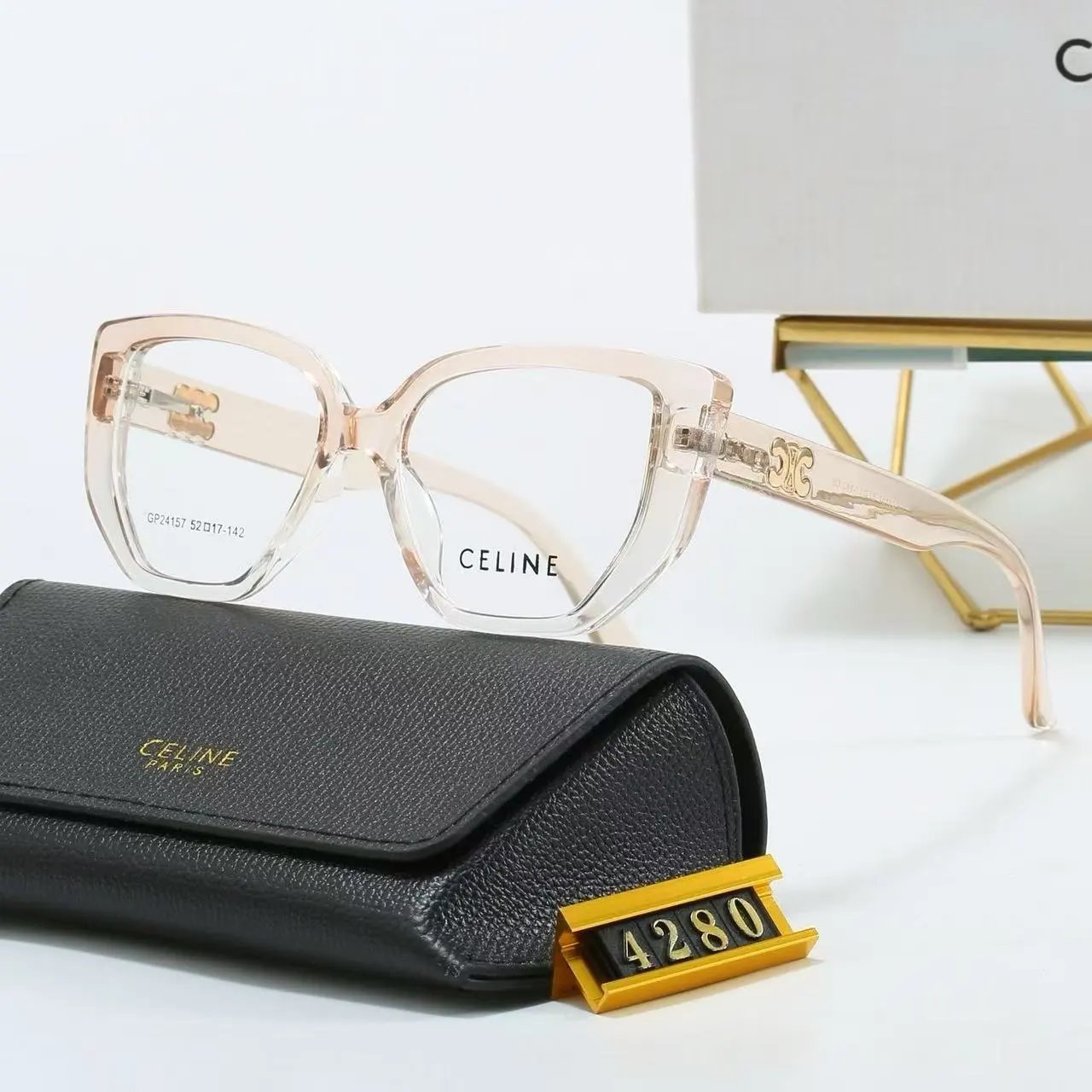 Celine Eyewear Oval Metal-Frame Sunglasses product image