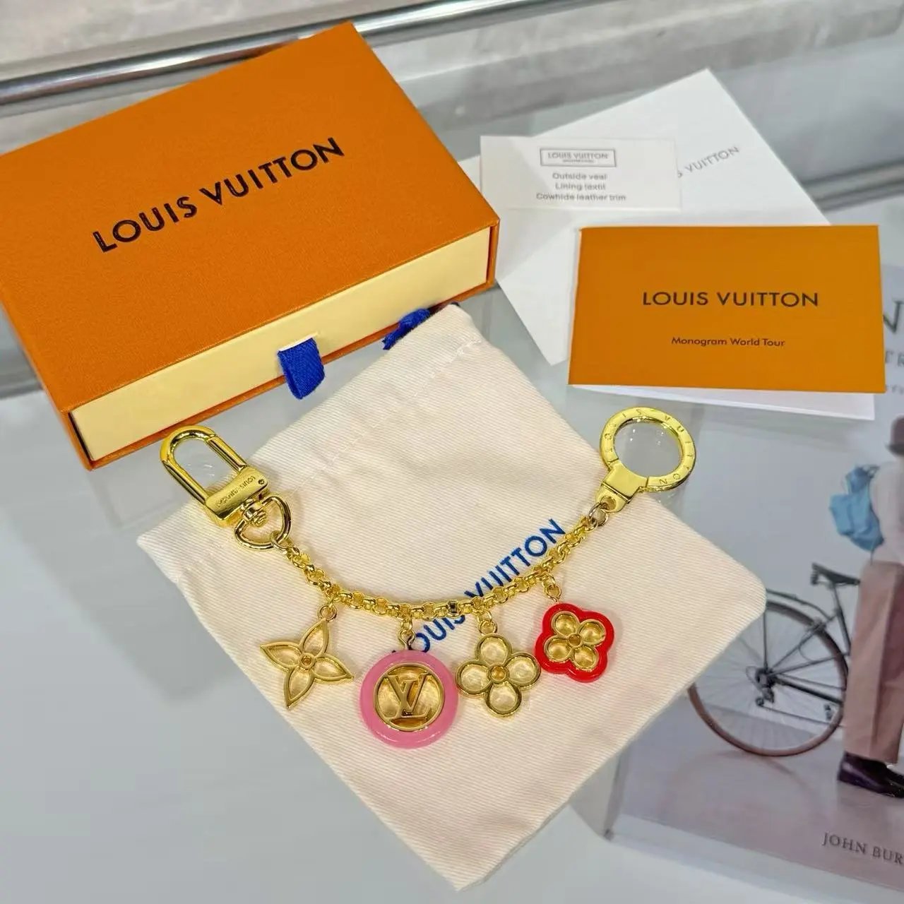 Louis Vuitton Uncategorized Metal Keychain with Padlock or Skateboard Charm image 12