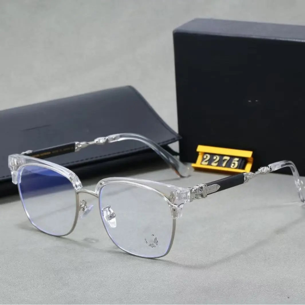 Chrome Hearts Eyewear Square Clear-Lens Eyeglass Frames with Cross Motifs product image