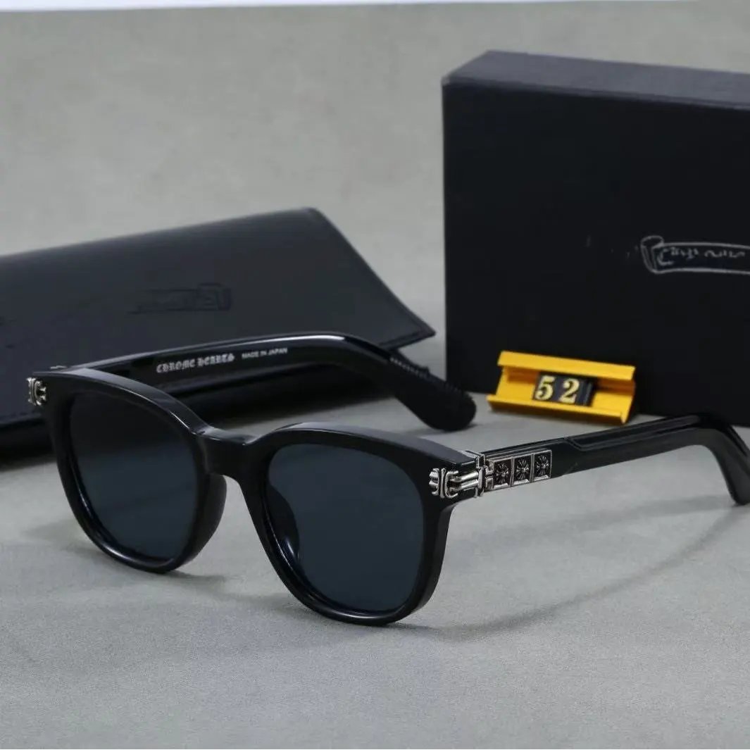 Unbranded Eyewear Square frames with floral cross temple embellishments — 32