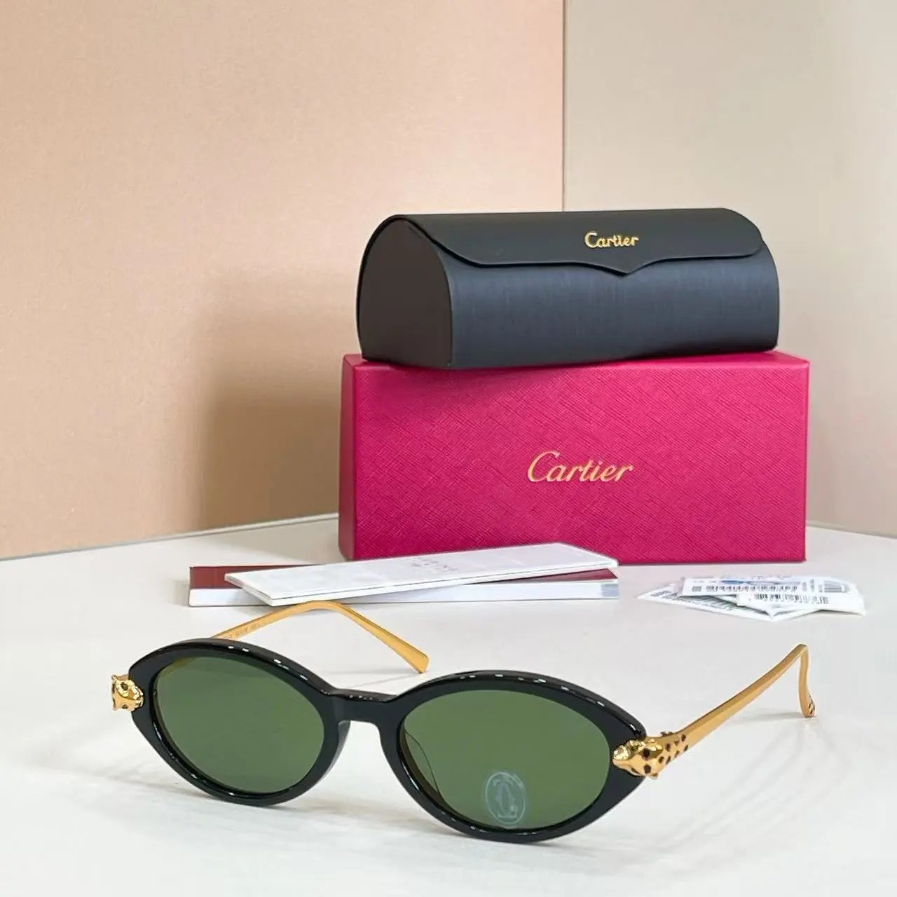 Cartier Eyewear 2011 Round Metal-Frame Sunglasses — 37