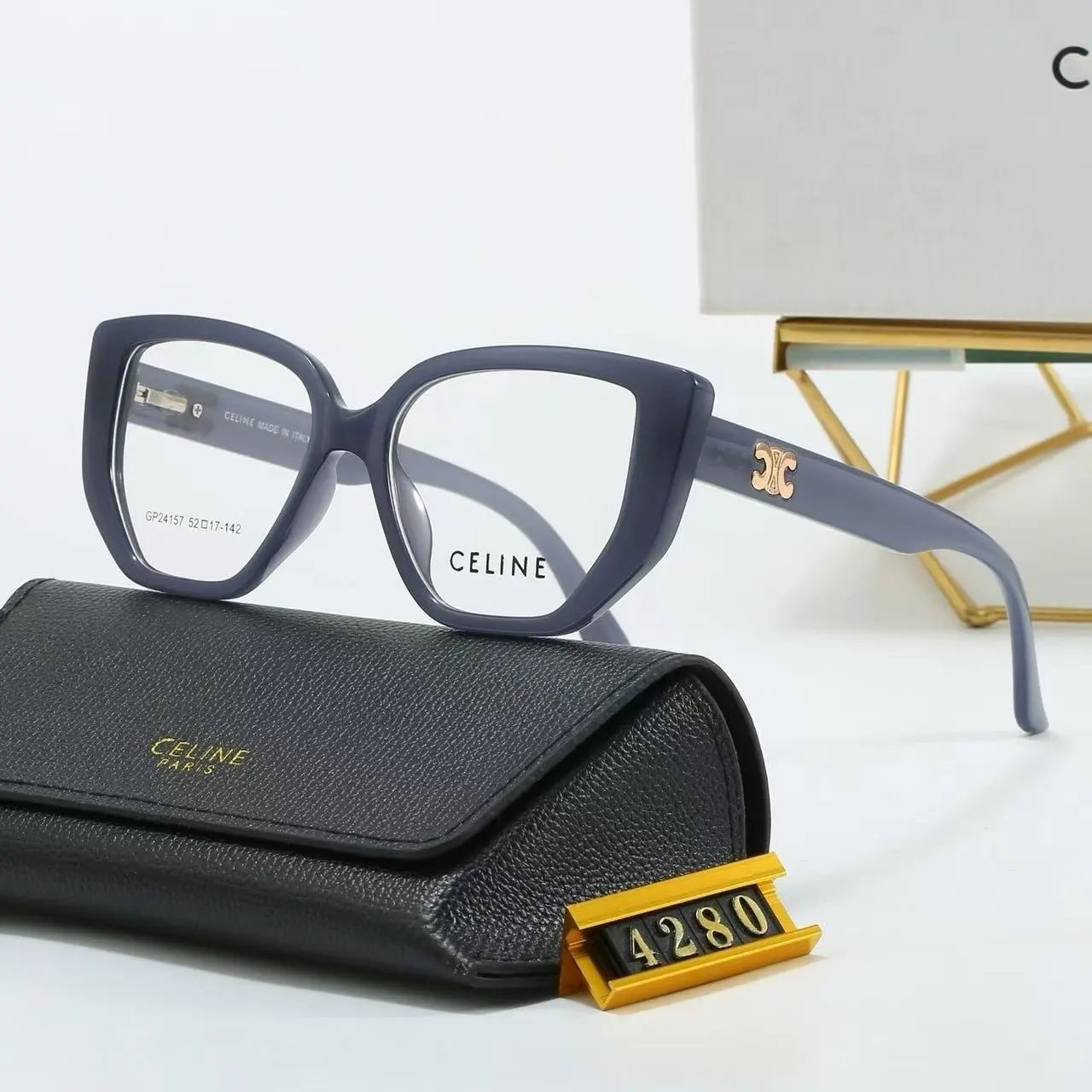 Celine Eyewear Oval Metal-Frame Sunglasses product image