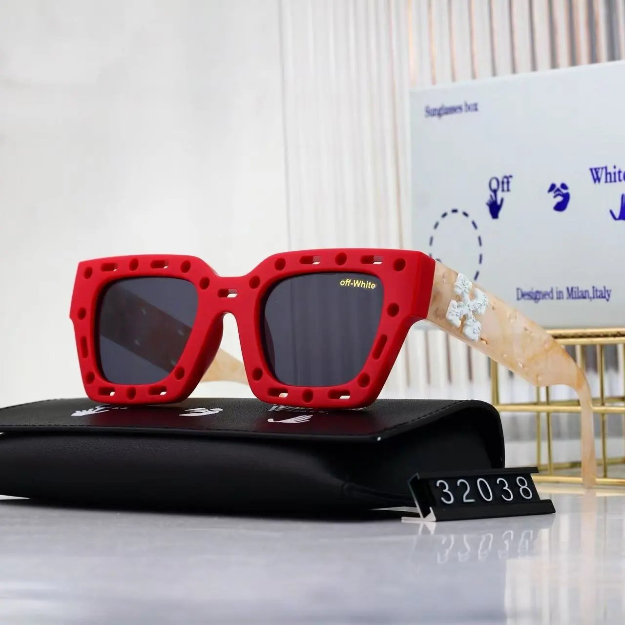 Off-White Eyewear Cutout Square Sunglasses product image