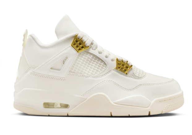 Wmns Air Jordan 4 Retro "Metallic Gold"
