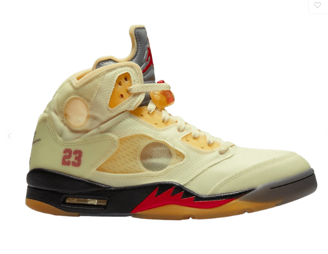 Off-White x Air Jordan 5 Retro "Sail"