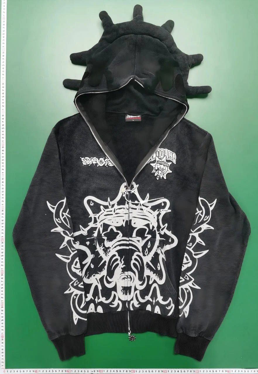 Glo Gang x Hellstar Glory Spiky Hoodie Multicolor Hoodie - 9