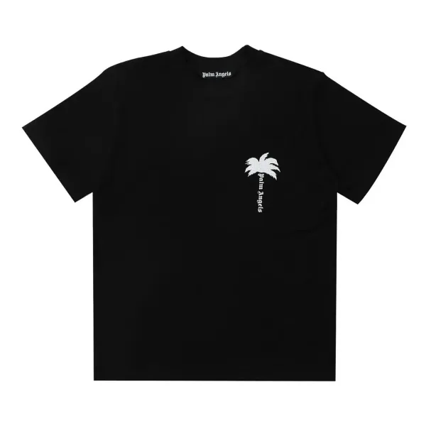 Palm Angels Palm Tree Logo Black T-Shirt - 1