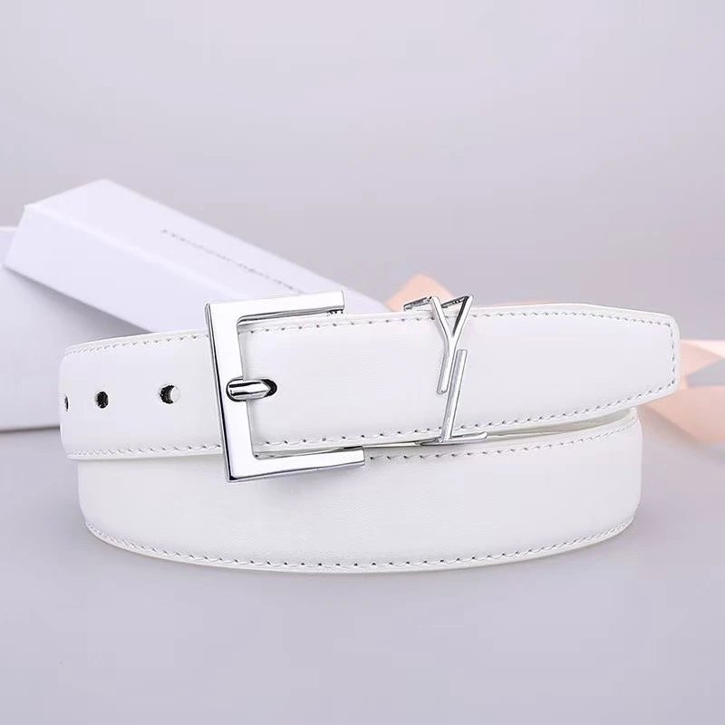 White silver buckle