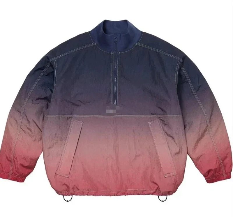 Off-White Gradient Half-Zip Windbreaker Jacket - 4