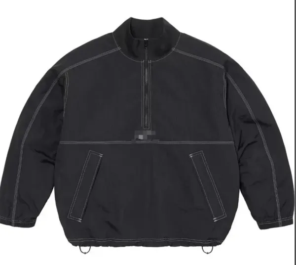 Off-White Gradient Half-Zip Windbreaker Jacket - 3