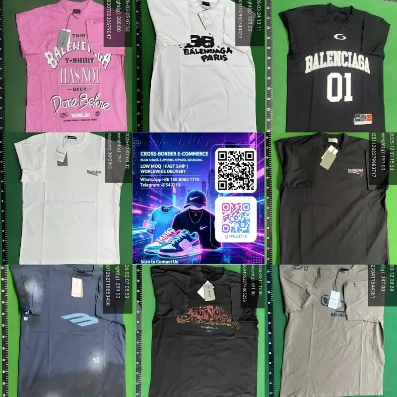 High-quality short-sleeved T-shirts for men and women (picture shown after selecting size)
