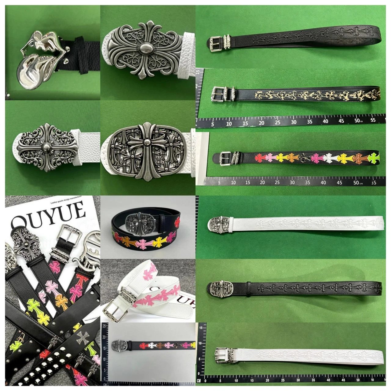 Colorful Cross Vintage Pin Buckle Belt