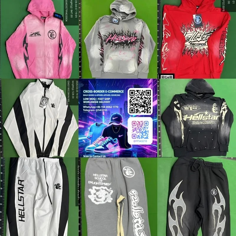 American trendy brand hooded sweatshirt set (picture will be shown after selecting size)