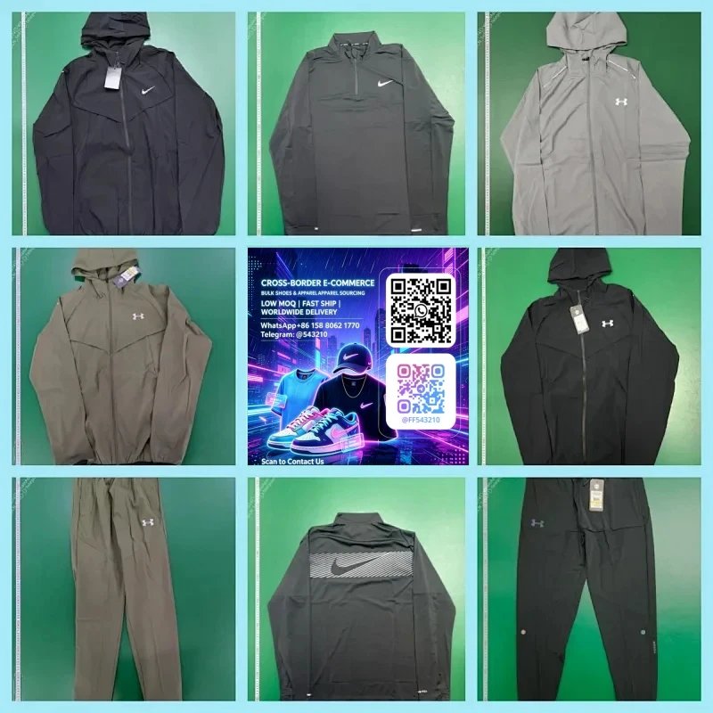 New autumn and winter quick-drying sports hooded windproof suit loose casual trousers men’s thin quick-drying trousers