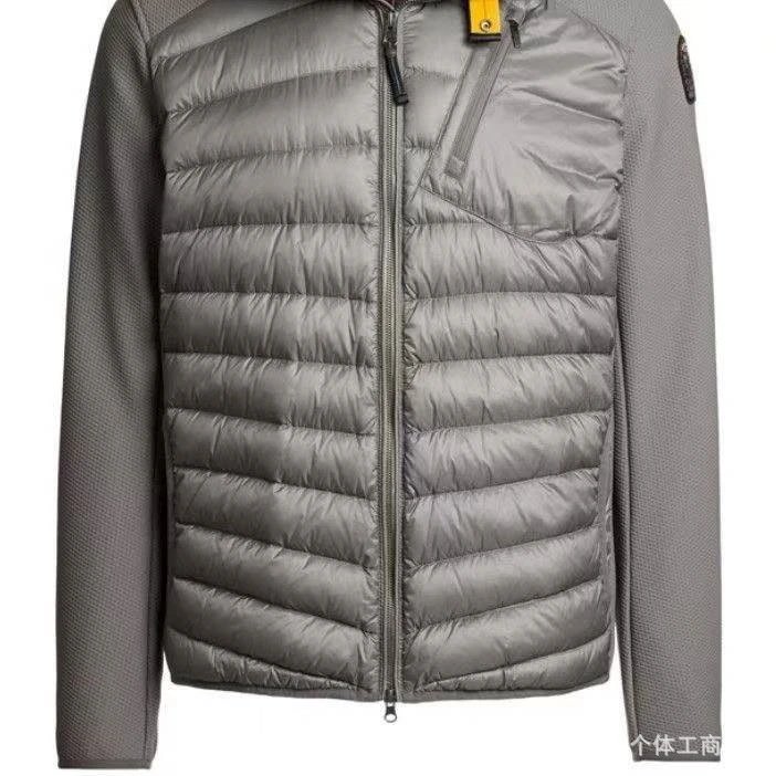 Grey standing collar with spliced down
