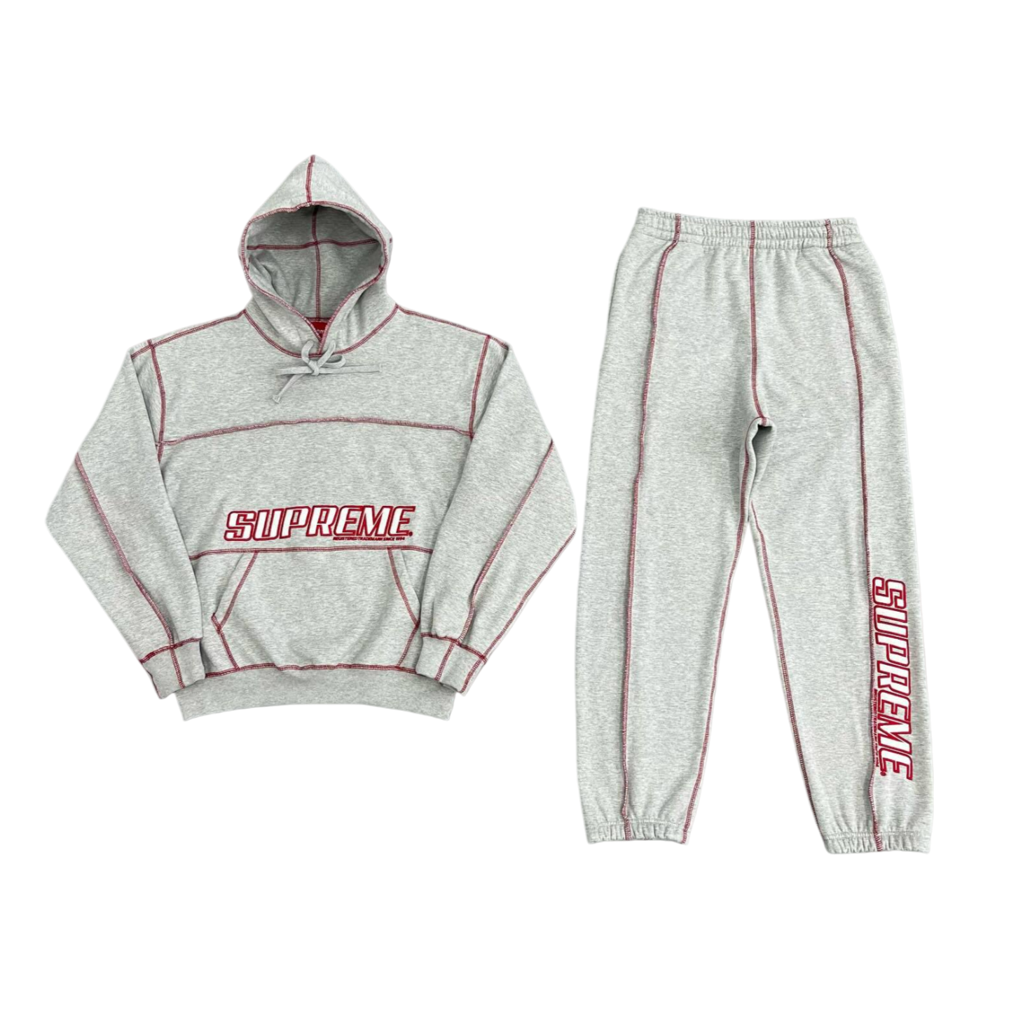 Supreme Grey Tracksuit Set