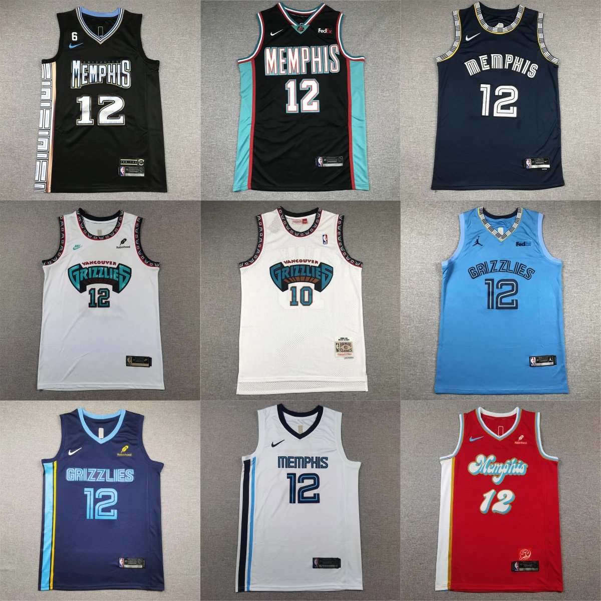 Memphis Grizzlies Basketball Jerseys