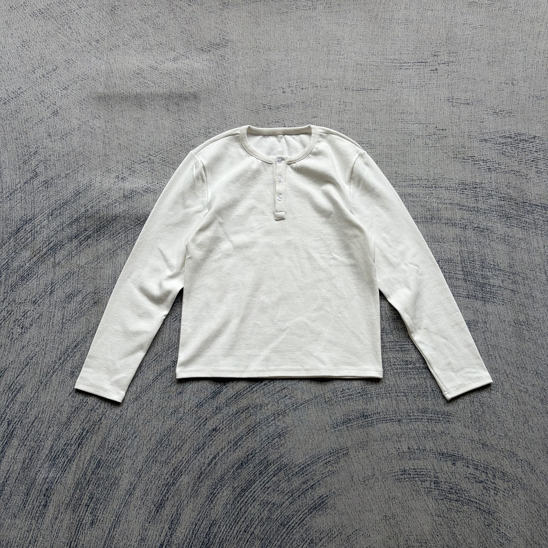 Air Pure White Henley Shirt