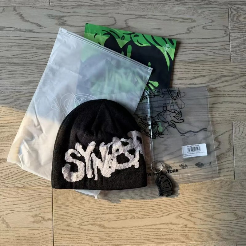 syna world beanie 浅米粉色 双面