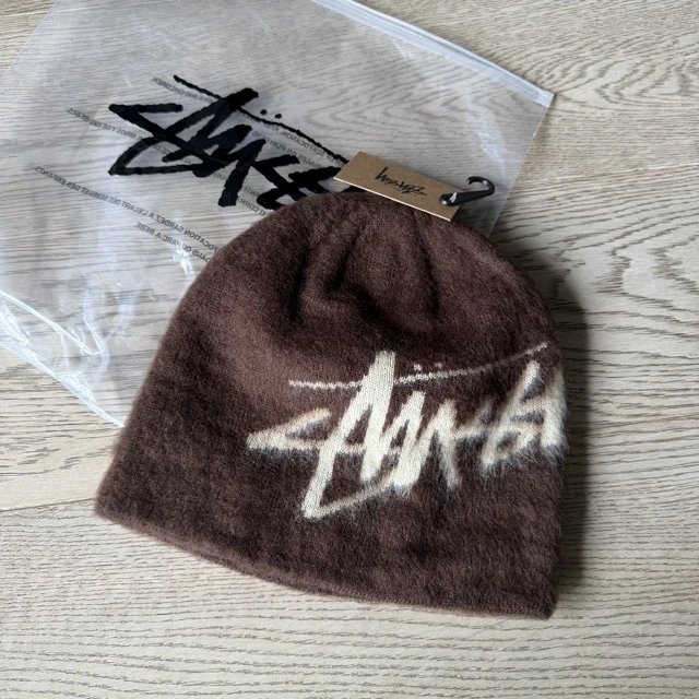 ST hairy cold hat coffee color