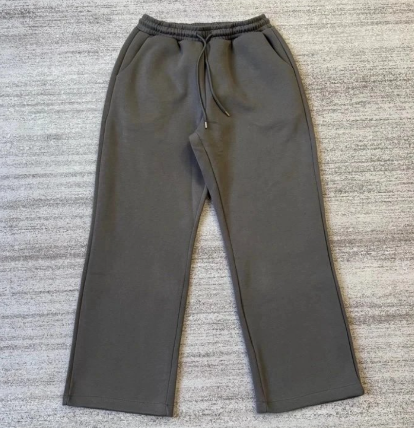 Dark gray trousers