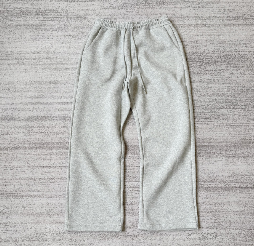 Flower gray pants