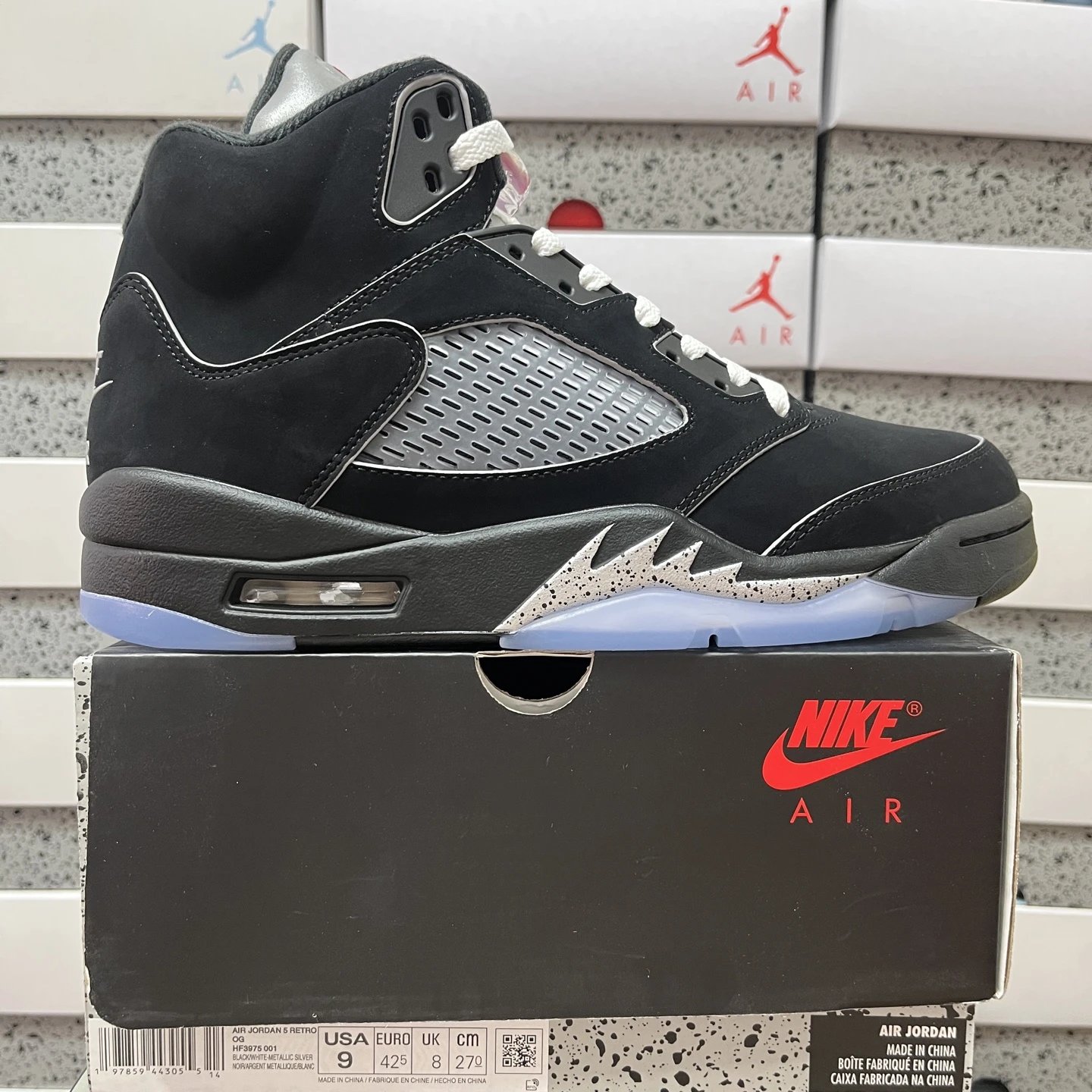 5 HF3975-001 Black Silver