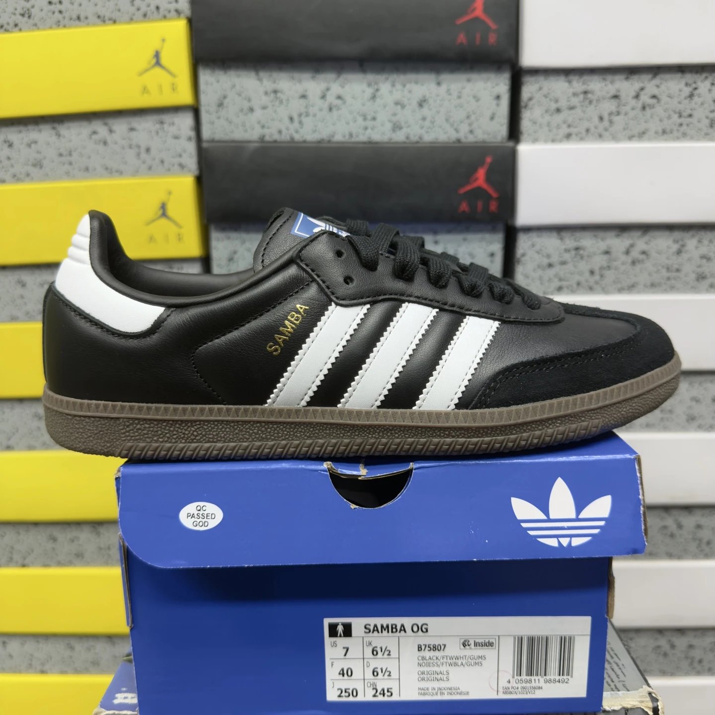 adidas Samba OG Core Black Cloud White B75807