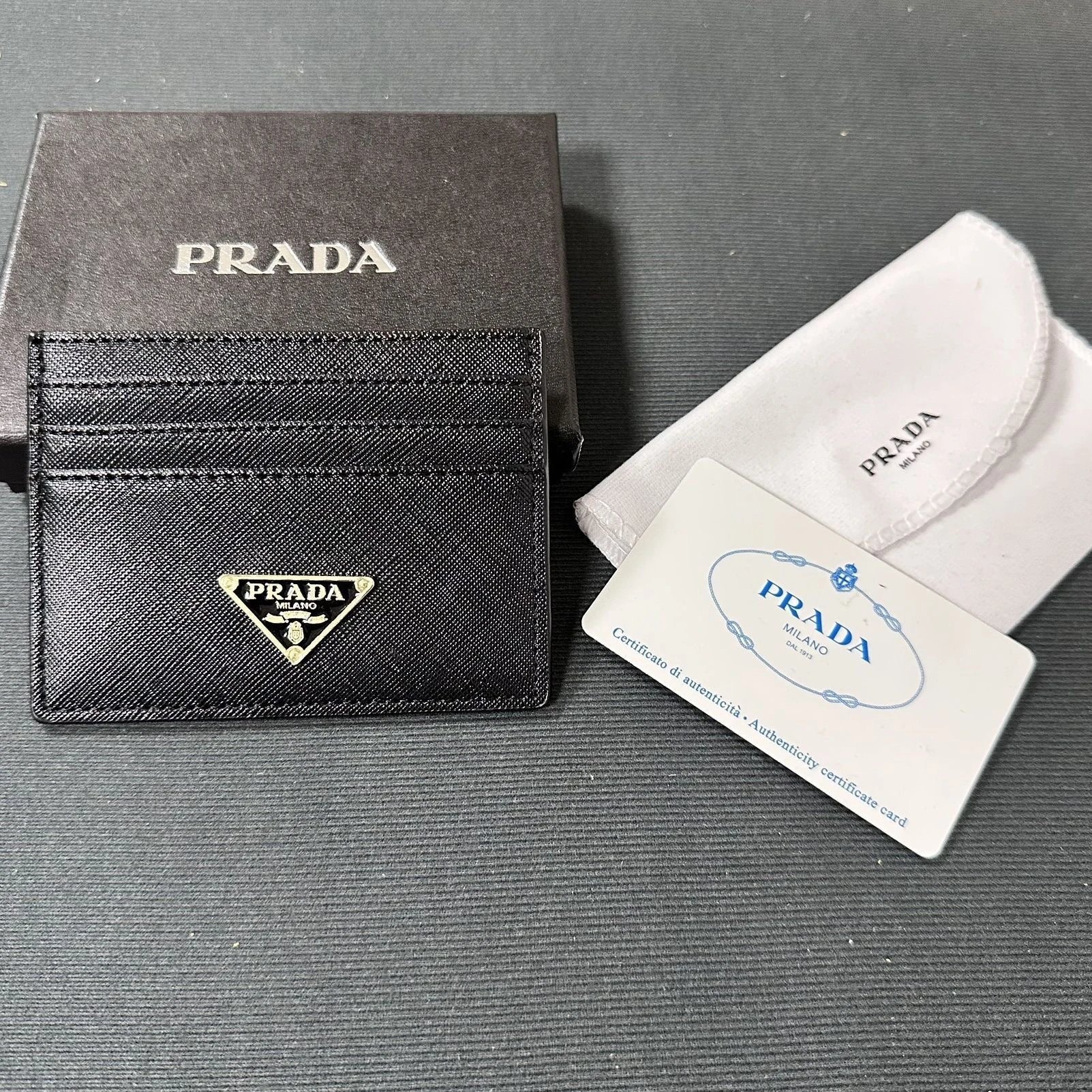 Prada Wallets & Card Holders Triangle Plaque Holder — 11
