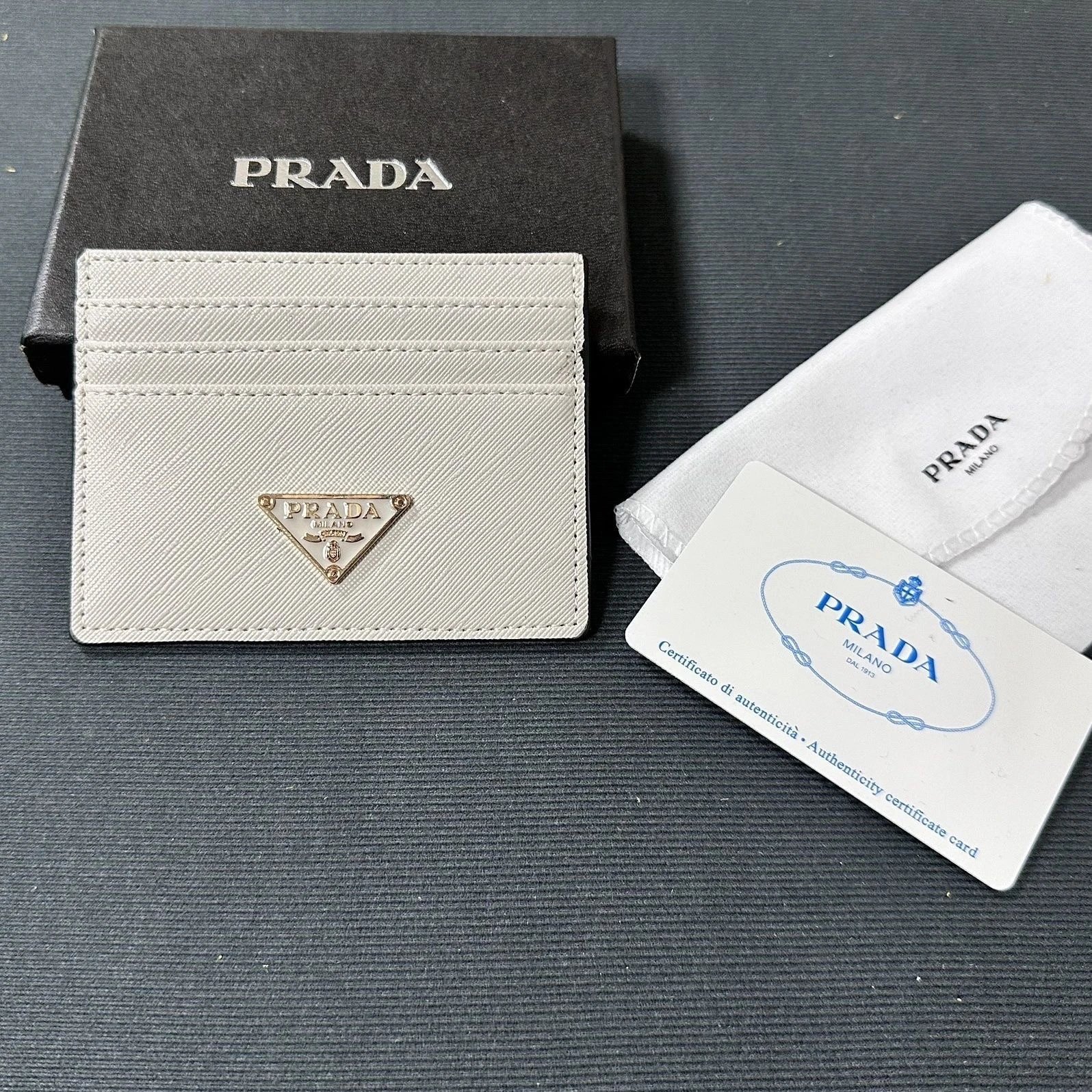Prada Wallets & Card Holders Triangle Plaque Holder image 6