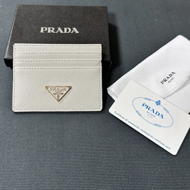 Prada Wallets & Card Holders Triangle Plaque Holder product detail image 6
