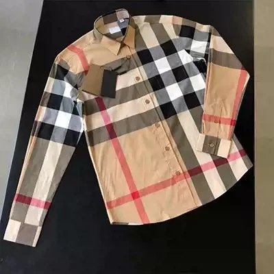 Can be worn in all seasons, classic large plaid long-sleeved shirt, same style for men and women, casual British style, versatile, fashionable internet celebrity, same style