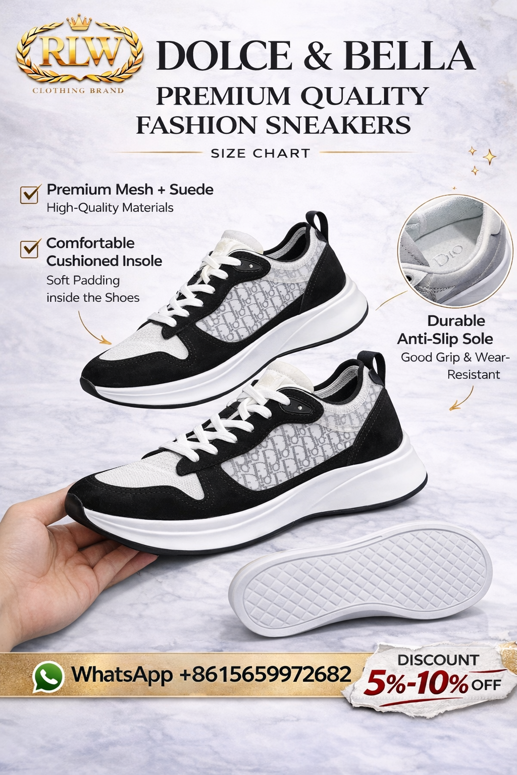 Dior Sneakers Low-Top Monogram Panel image 3