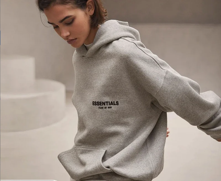 Fear of God Essentials Pullover Hoodie with Chest and Back Logo