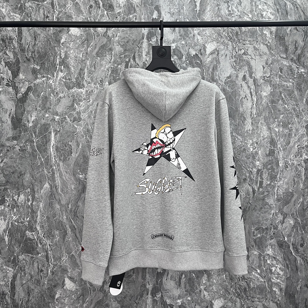 Chrome Hearts Matty Boy Suggest Hoodie Grey