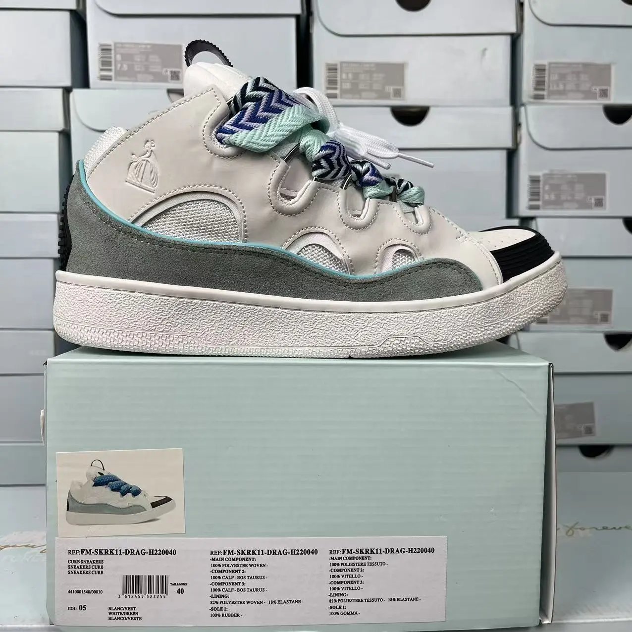 FM-SKRK11-DRAG-H220040 White and Blue