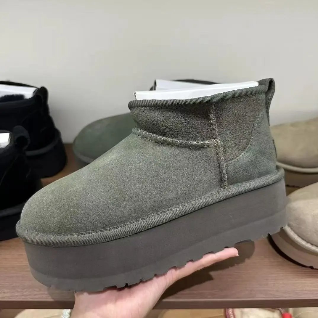UGG Boots Fur-Lined Rear Bow — 13