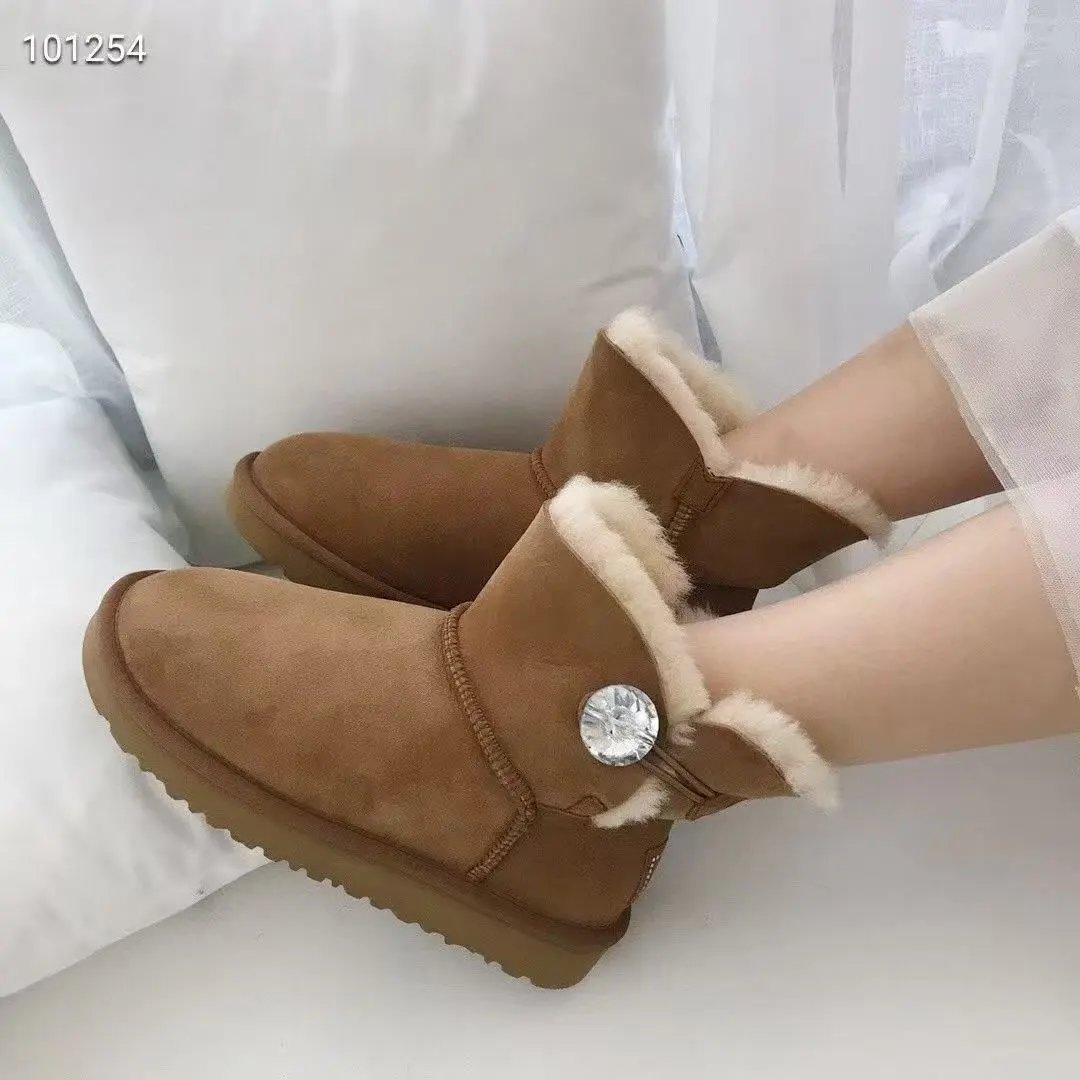 UGG Boots Fur-Lined Rear Bow — 25