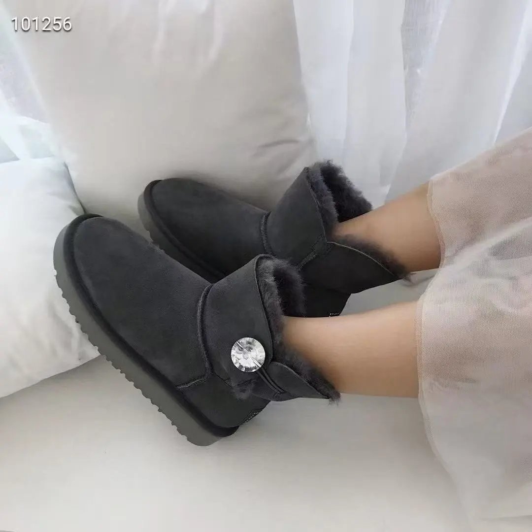 UGG Boots Fur-Lined Rear Bow — 26