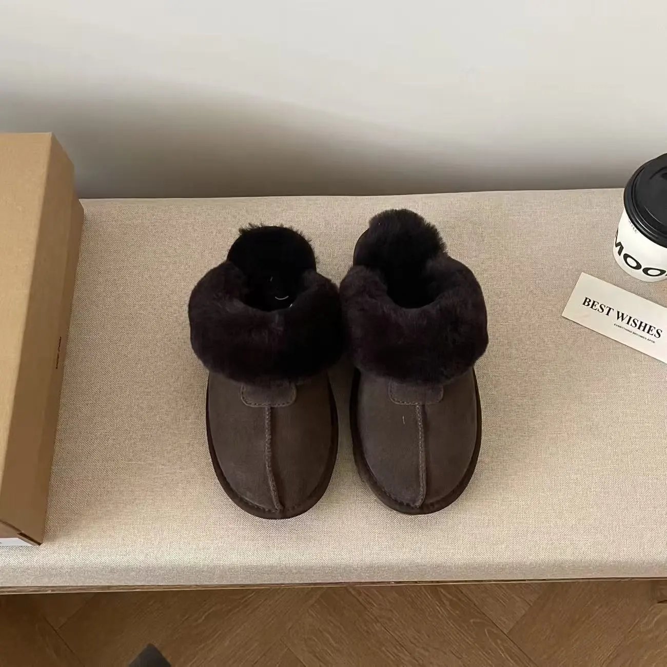 UGG Boots Fur-Lined Rear Bow — 33